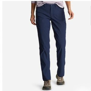 Women's NWOT LL BEAN Rainier NYLON blend hiking pants medium indigo size 6